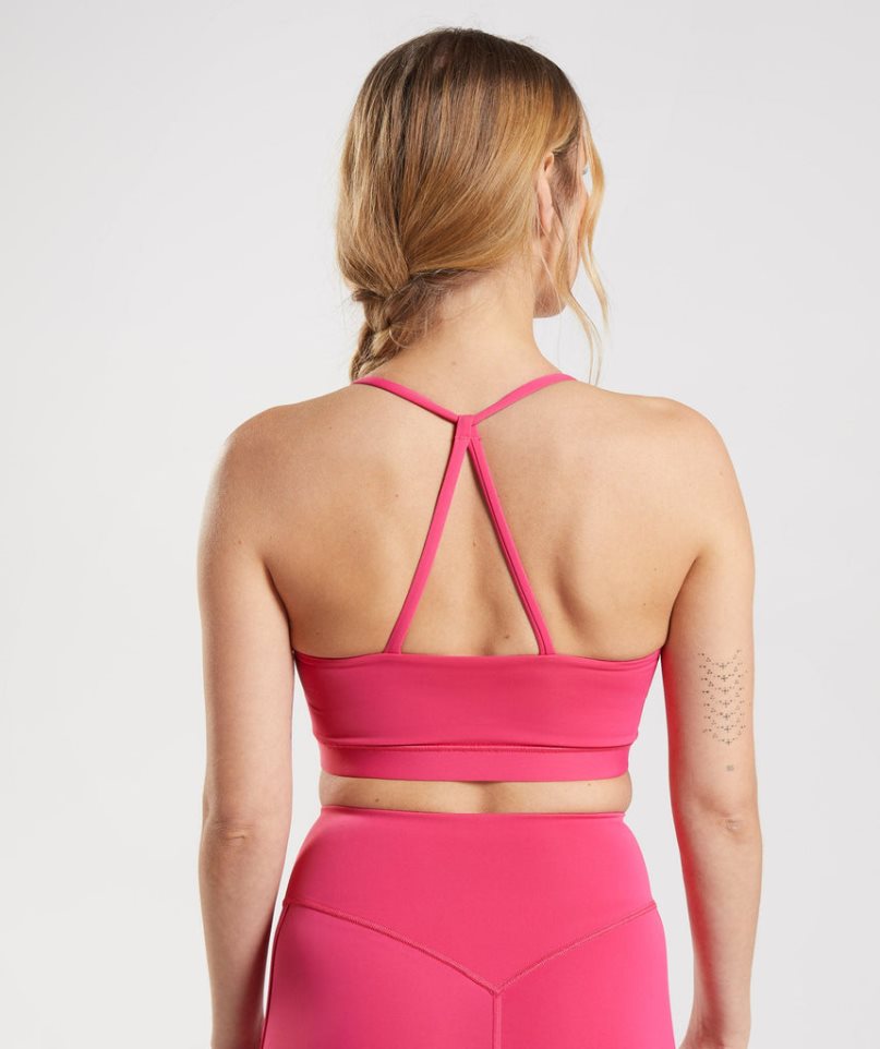 Women's Gymshark Studio Sports Bra Pink | CA 50AN67